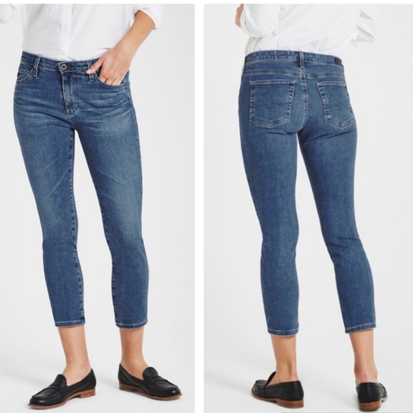 Ag Adriano Goldschmied Denim - AG• Mid rise prima crop cigarette jeans